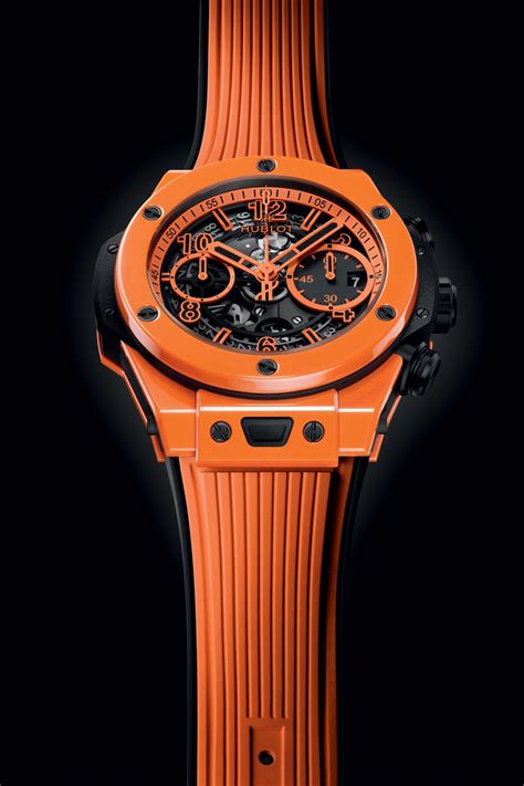 hublot orange rubber|hublot unico orange ceramic.